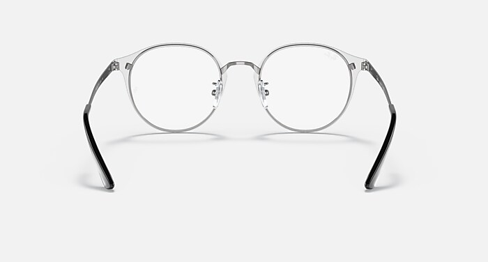 レイバン RB8770D1206 RB8770 OPTICS Eyeglasses with Black On Silver Frame