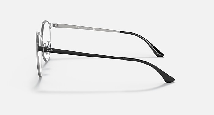レイバン RB8770D1206 RB8770 OPTICS Eyeglasses with Black On Silver Frame