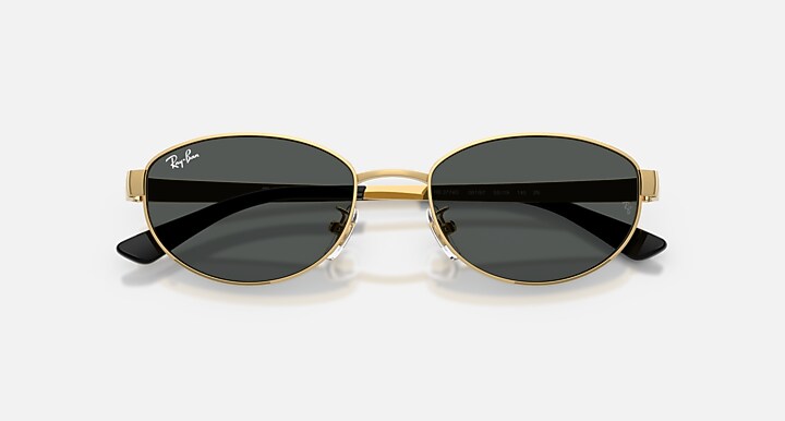 Ray-Ban Sunglasses Unisex Rb3774d - Arista Gold Frame Grey Lenses 55-19