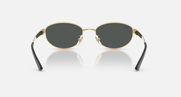 Ray-Ban Sunglasses Unisex Rb3774d - Arista Gold Frame Grey Lenses 55-19