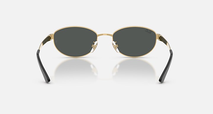 Ray-Ban Sunglasses Unisex Rb3774d - Arista Gold Frame Grey Lenses 55-19