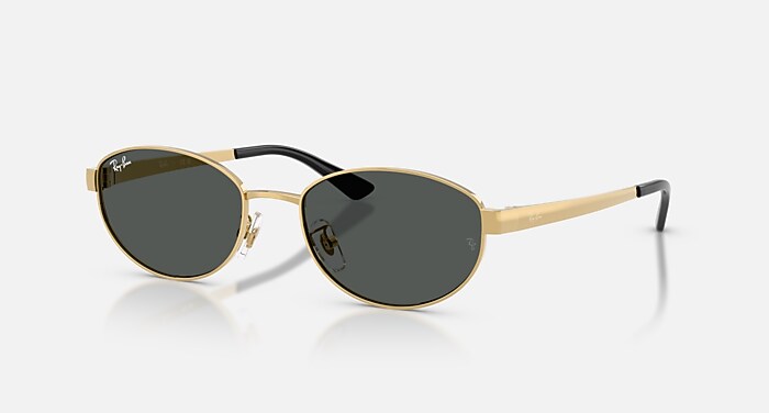 KAI BIO-BASED Sunglasses in Pale Gold and Dark Grey - RB3757