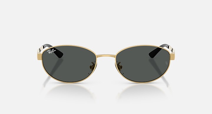 Ray-Ban Sunglasses Unisex Rb3774d - Arista Gold Frame Grey Lenses 55-19