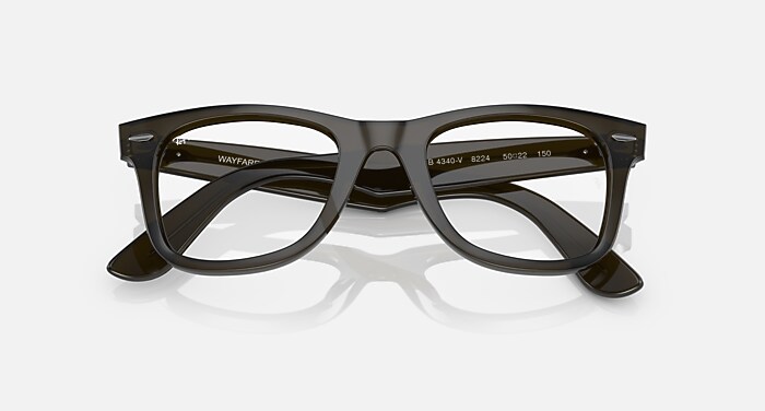 WAYFARER EASE OPTICS Eyeglasses with Transparent Olive Green Frame