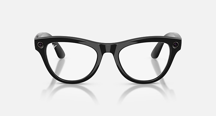 Ray-Ban Meta AI Glasses Montatura Nero Lente Trasparente
