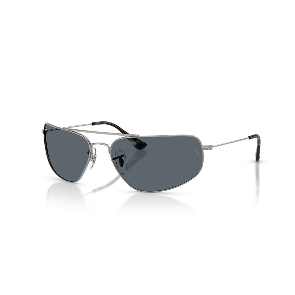 Ray-Ban Lunettes De Soleil Unisexe Rb3780 - Monture Gunmetal Verres Bleu 63-16
