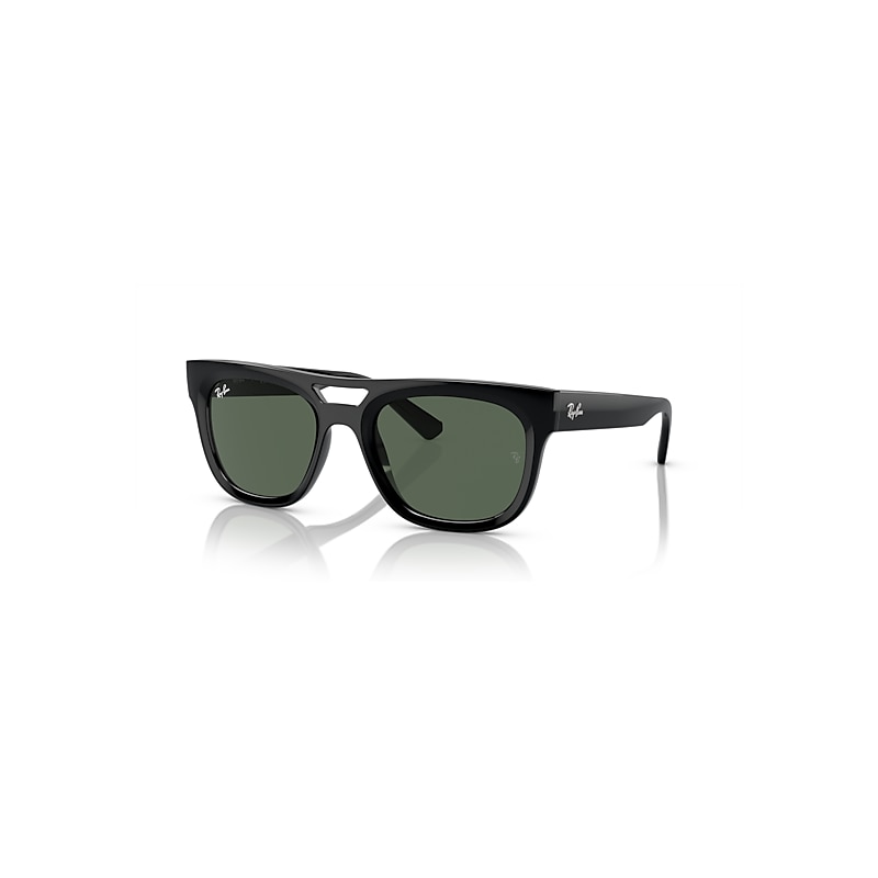 Ray-Ban Sunglasses Unisex Phil Bio-based - Black Frame Green Lenses 54-21