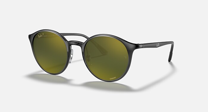 RB4336CH CHROMANCE Sunglasses in Transparent Grey and Green
