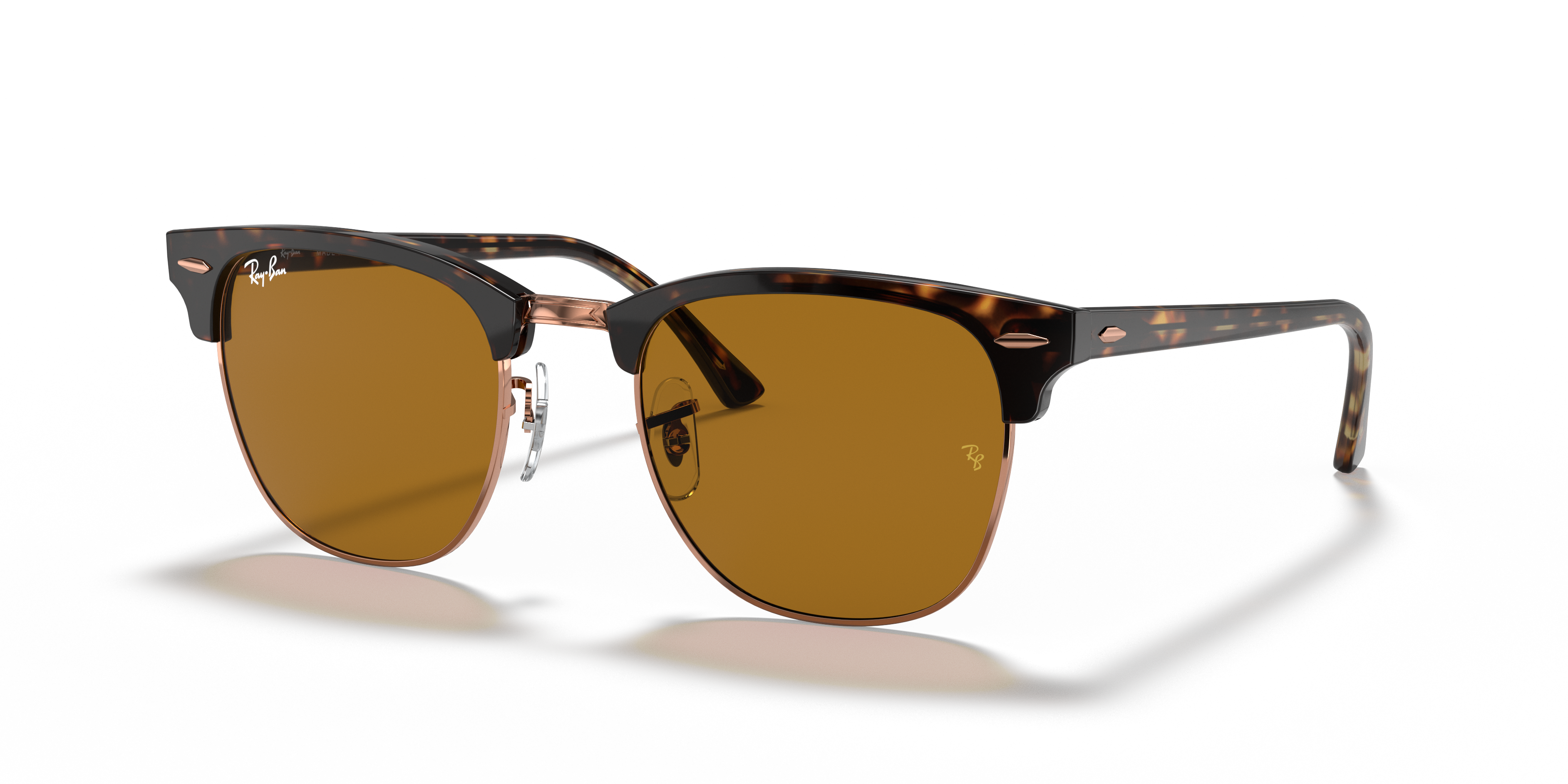 CLUBMASTER CLASSIC Polished Havana Frame B-15 Brown Lenses 51-21