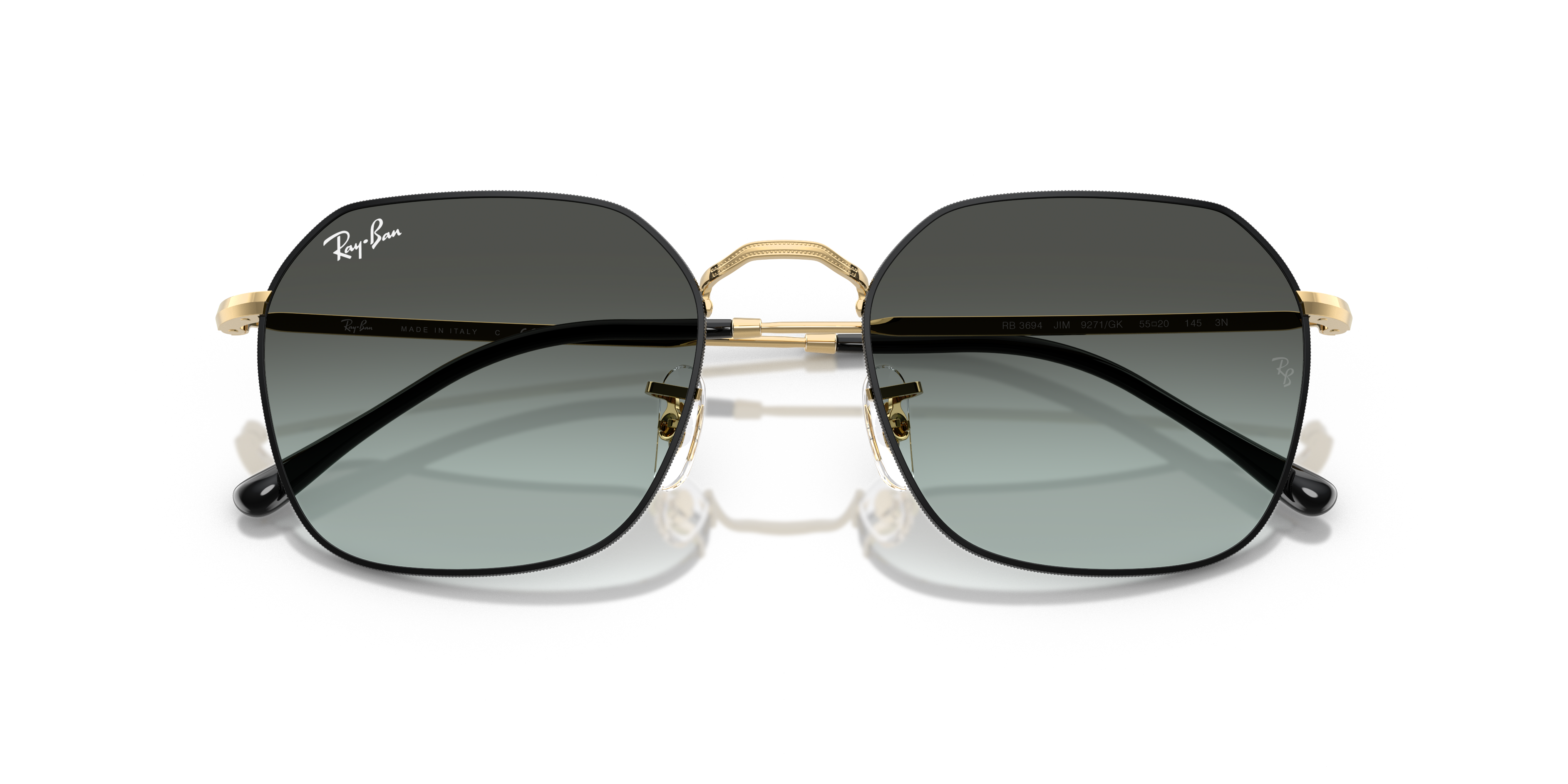 JIM Sunglasses in Black On Arista and Blue Vintage Gradient JIM Sunglasses in Black On Arista and Blue Vintage Gradient