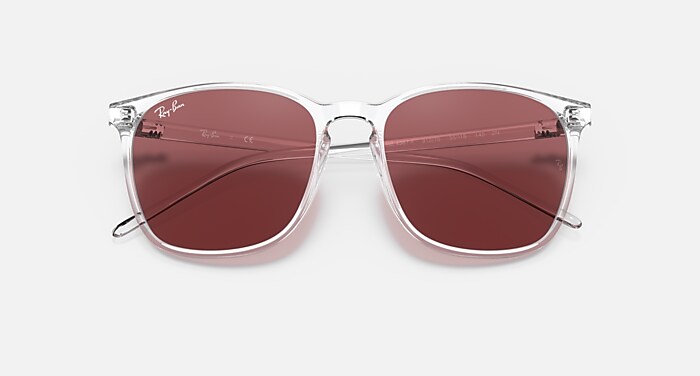 RB4387F Sunglasses in Transparent and Dark Violet Classic