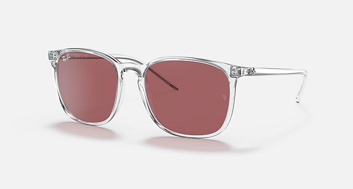 Ray-Ban クリアフレーム サングラス　RB4387F RB4387 Sunglasses in Transparent and Grey Gradient - RB4387