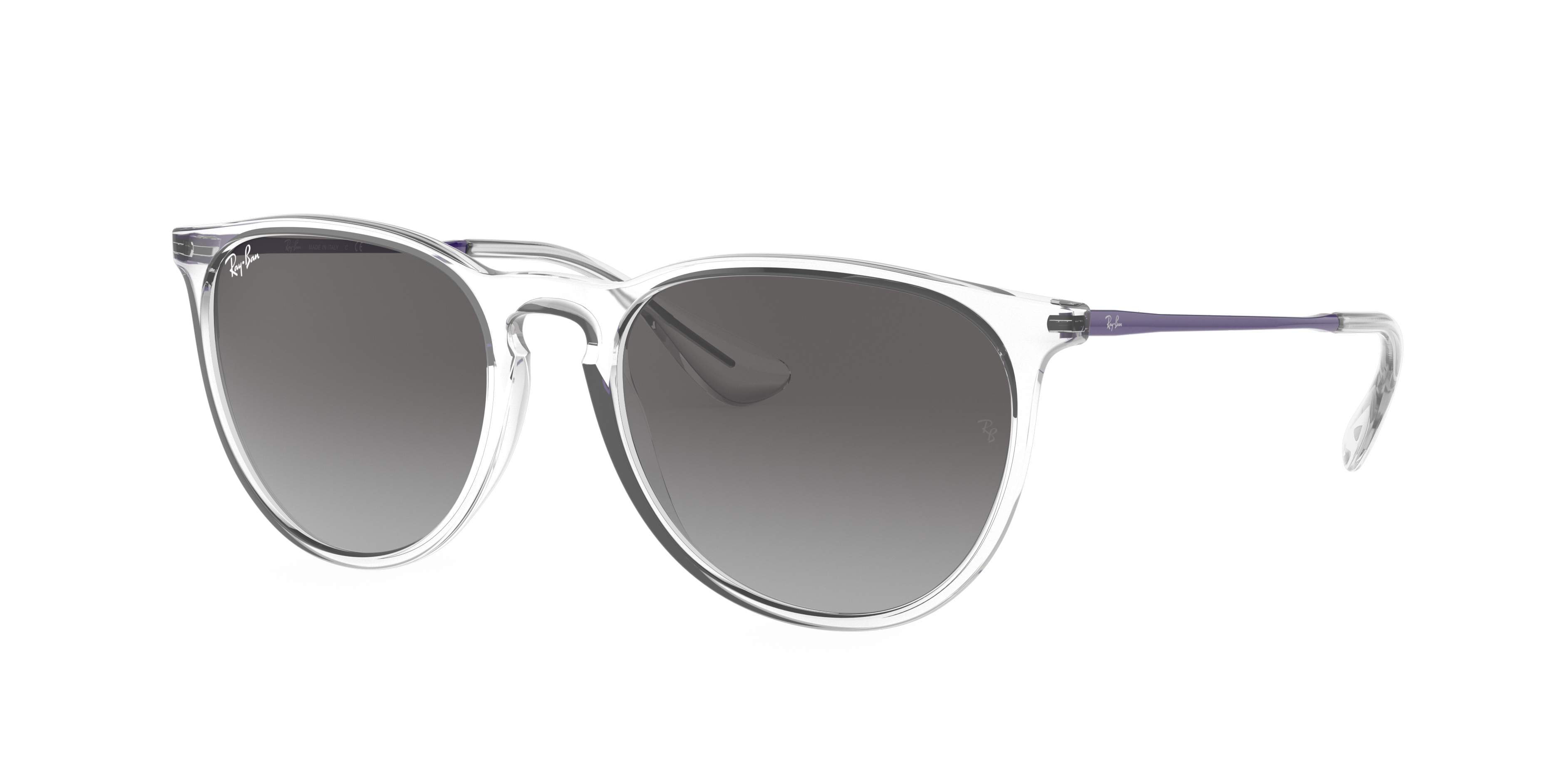 ERIKA COLOR MIX Polished Transparent Frame Grey Gradient Lenses 54-18