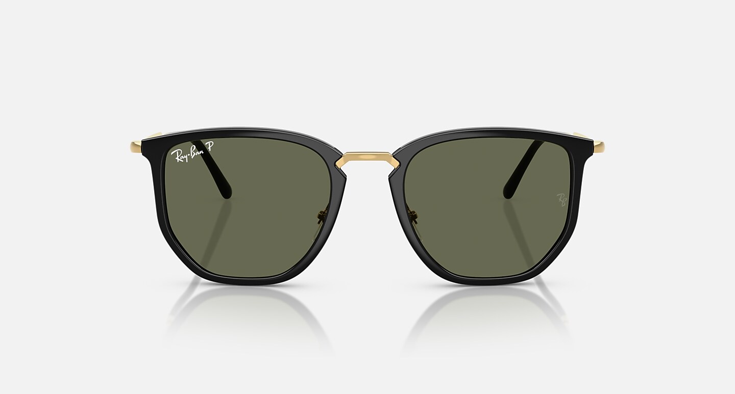 Ray-Ban Sunglasses Unisex Rb4451 - Arista Gold Frame Green Lenses 50-20 Polarized
