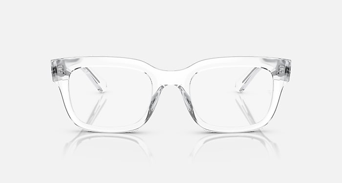 Ray-Ban Eyeglasses Unisex Chad Optics Bio-based Prescription - Transparent Frame Clear Lenses 54-22 Polarized
