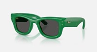 Ray-Ban Sunglasses Unisex Wayfarer Puffer - Blue Frame Black Lenses 47-23