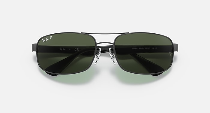 RB3445 Sunglasses in Black and G-15 Green RB3445 Ray-Ban® US