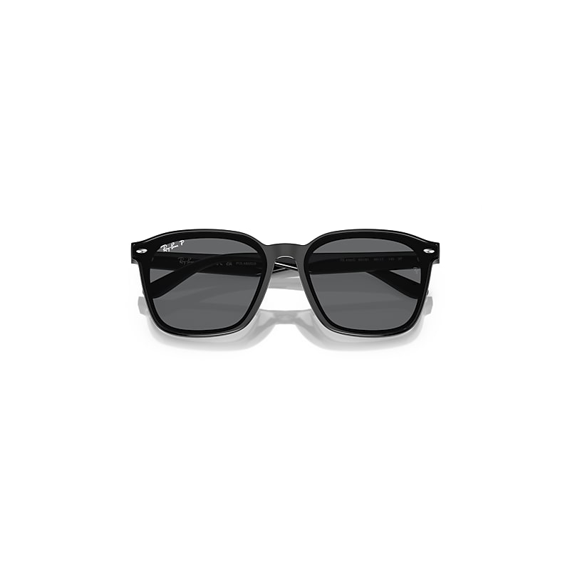 Ray Ban Rb4392d Sunglasses Black Frame Grey Lenses Polarized 66-17 In Black