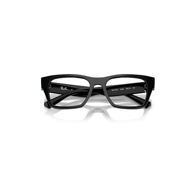 Ray Ban Rb5448 Optics Eyeglasses Black Frame Clear Lenses Polarized 53-19 In Black