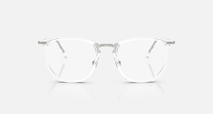 Ray-Ban Eyeglasses Unisex Rb4451v Optics Prescription - Silver Frame Clear Lenses 50-20 Polarized