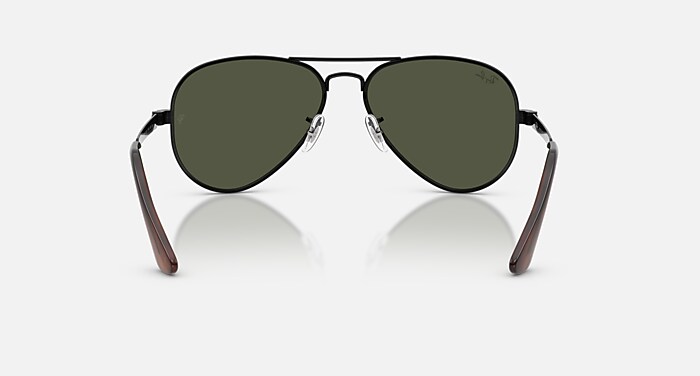 Ray-Ban Sunglasses Unisex Aviator Max - Black Frame Green Lenses 58-16