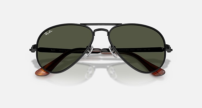 Ray-Ban Sunglasses Unisex Aviator Max - Black Frame Green Lenses 58-16