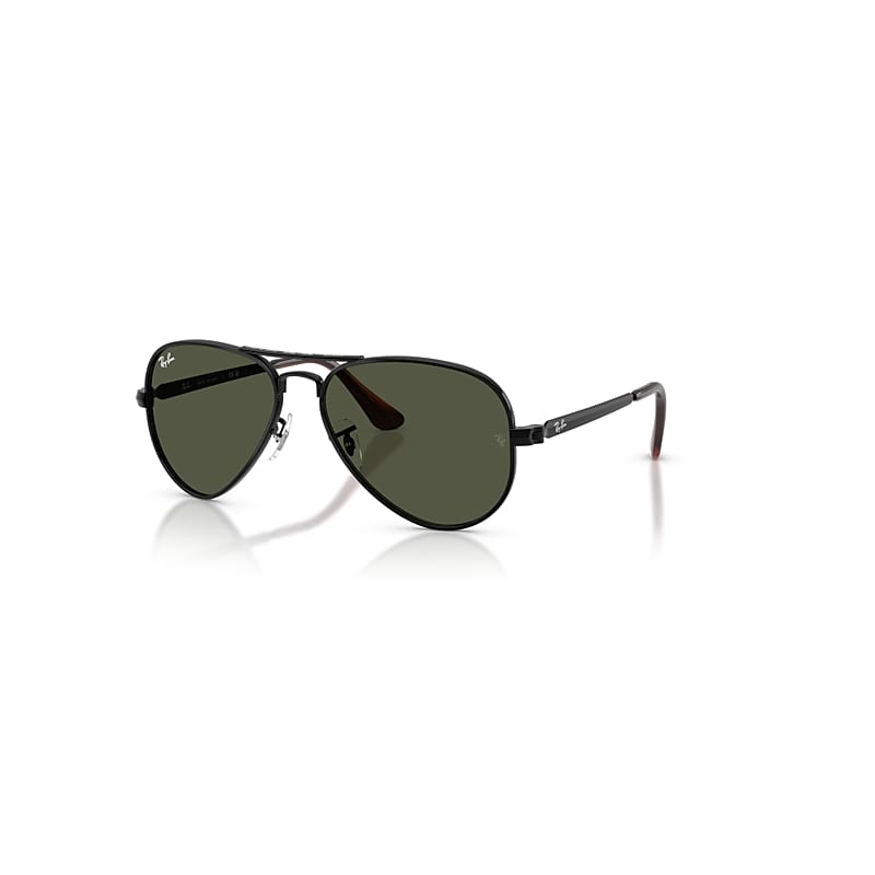 Ray-Ban Sunglasses Unisex Aviator Max - Black Frame Green Lenses 62-16