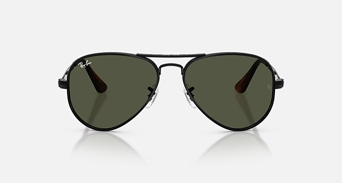 Ray-Ban Sunglasses Unisex Aviator Max - Black Frame Green Lenses 58-16