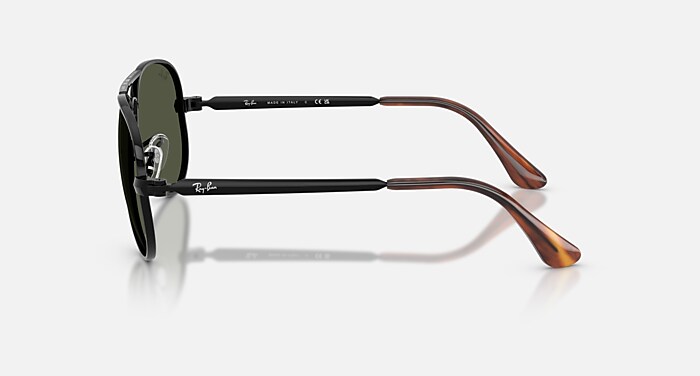Ray-Ban Sunglasses Unisex Aviator Max - Black Frame Green Lenses 58-16