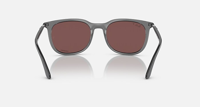 【人気No.1】 Grey Transparent in Sunglasses RB4386 and Violet Dark 小物