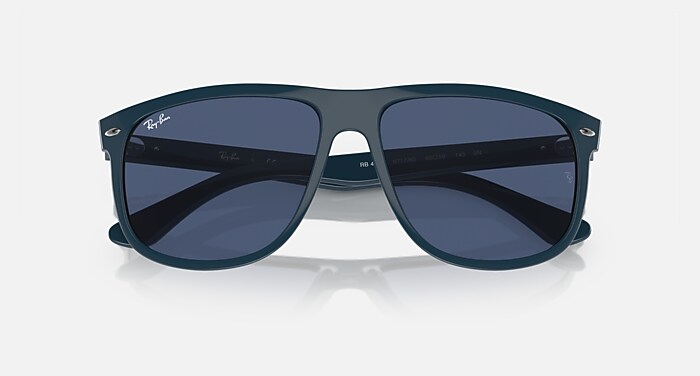 Ray-Ban Sunglasses Man Boyfriend - Dark Blue Frame Blue Lenses 60-15
