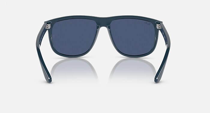 Ray-Ban Sunglasses Man Boyfriend - Dark Blue Frame Blue Lenses 60-15