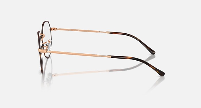 Ray-Ban Eyeglasses Unisex Jack Optics Prescription - Shiny Silver Frame Clear Lenses 49-20 Polarized
