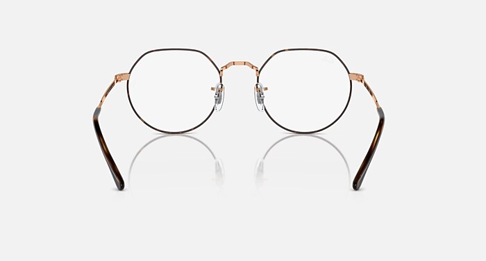 Ray-Ban Eyeglasses Unisex Jack Optics Prescription - Shiny Silver Frame Clear Lenses 49-20 Polarized