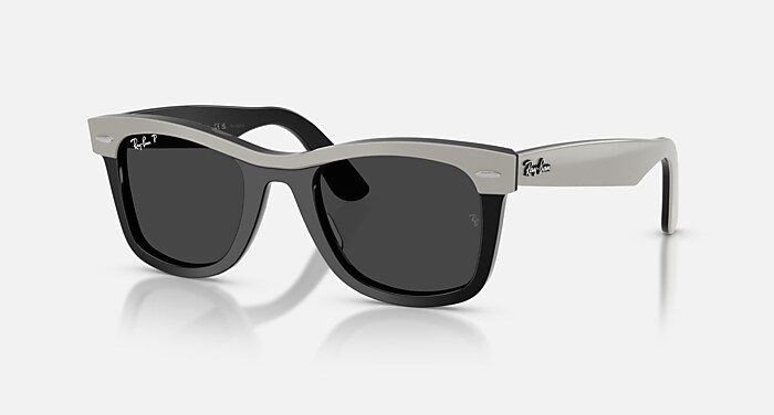 WAYFARER STREET NEAT Sunglasses in Grey On Black and Polarized