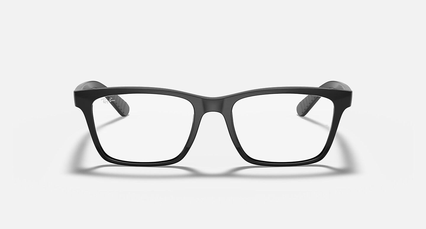 Ray-Ban Eyeglasses Unisex Rb7025 Optics Prescription - Black Frame Clear Lenses Polarized 53-17