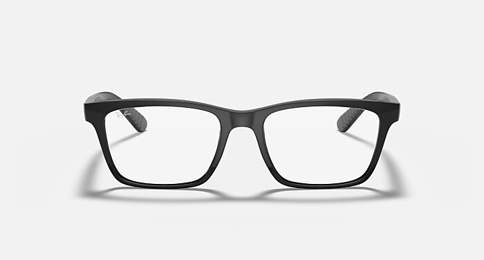 Ray-Ban Eyeglasses Unisex Rb7025 Optics Prescription - Black Frame Clear Lenses Polarized 53-17