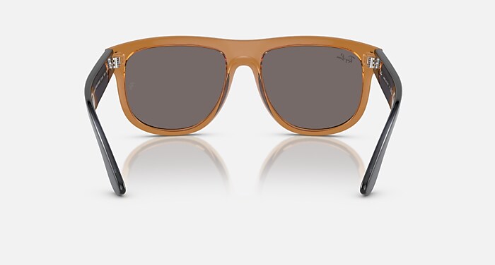 Ray-Ban Occhiali Da Sole Unisex Boyfriend Reverse - Montatura Blu Trasparente Lenti Blu 56-18