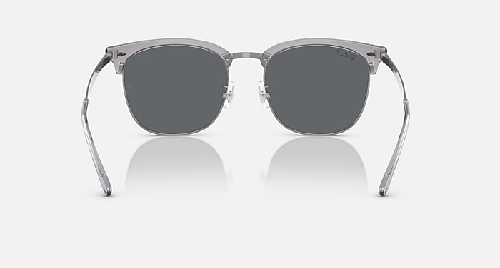 Ray-Ban Sunglasses Unisex Rb4418d - Gunmetal Frame Grey Lenses 56-19 Polarized