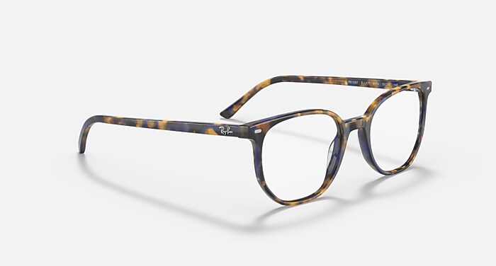 ELLIOT OPTICS Eyeglasses with Yellow & Blue Havana Frame - RB5397