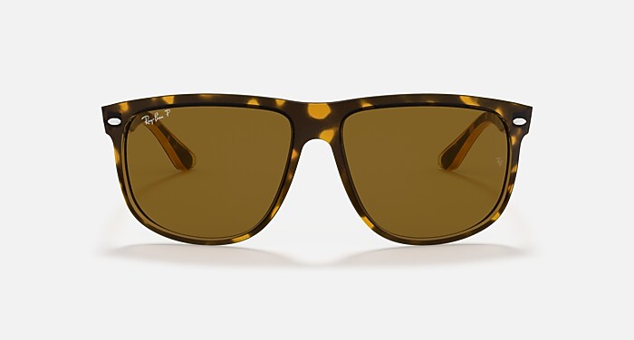 Ray-Ban Sunglasses Man Boyfriend - Light Havana Frame Brown Lenses 60-15 Polarized