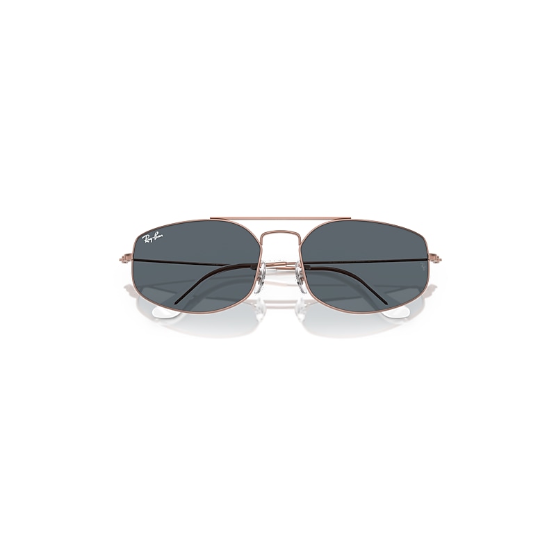 Ray-Ban Explorer V Sunglasses Copper Frame Blue Lenses 60-17