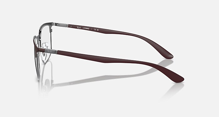 RB6518 OPTICS Eyeglasses with Brown On Gunmetal Frame - RB6518