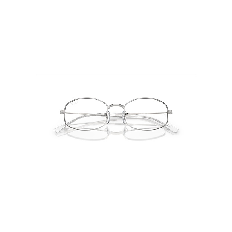 Ray-Ban Rb6510 Optics Eyeglasses Silver Frame Clear Lenses Polarized 50-20