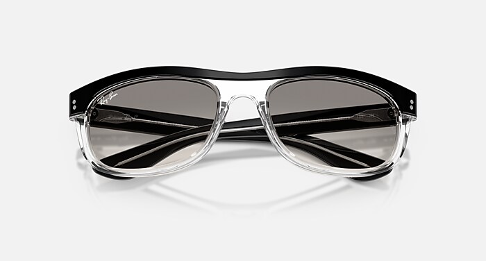 Ray-Ban Sunglasses Unisex Balorama Street Neat - Grey On Black Frame Black Lenses 62-19 Polarized