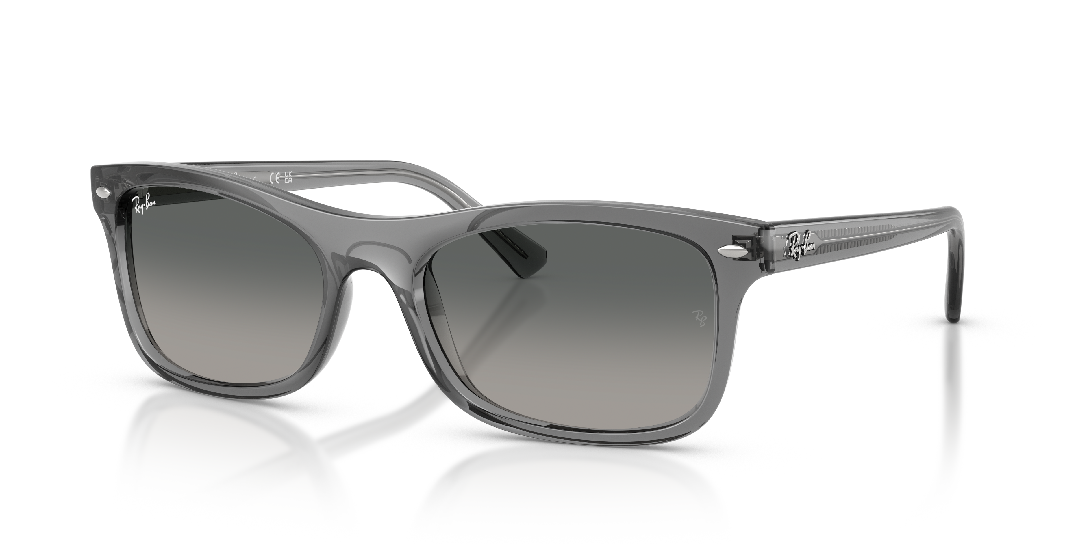 RB2226 Polished Transparent Grey Frame Grey Gradient Lenses 54-20