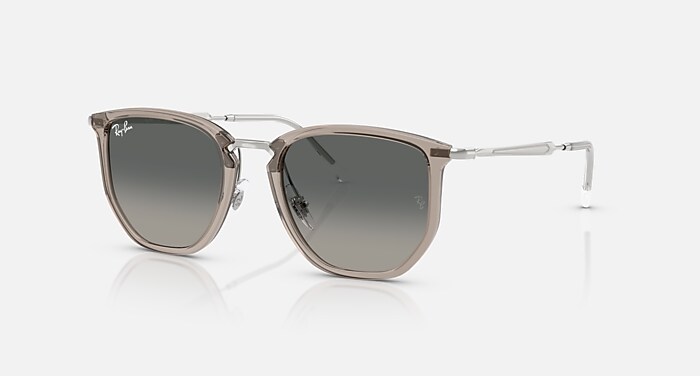 RAY BAN Transparent Grey Gradient Sunglasses Ray-Ban RB4401D Polished Transparent Sunglasses Grey  main image 2