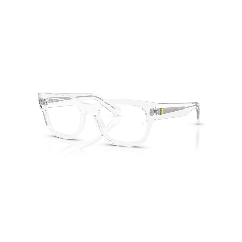 Ray-Ban Eyeglasses   Optics Scuderia Ferrari Collection - Transparent Frame Clear Lenses Polarized 51-19, RB5528M