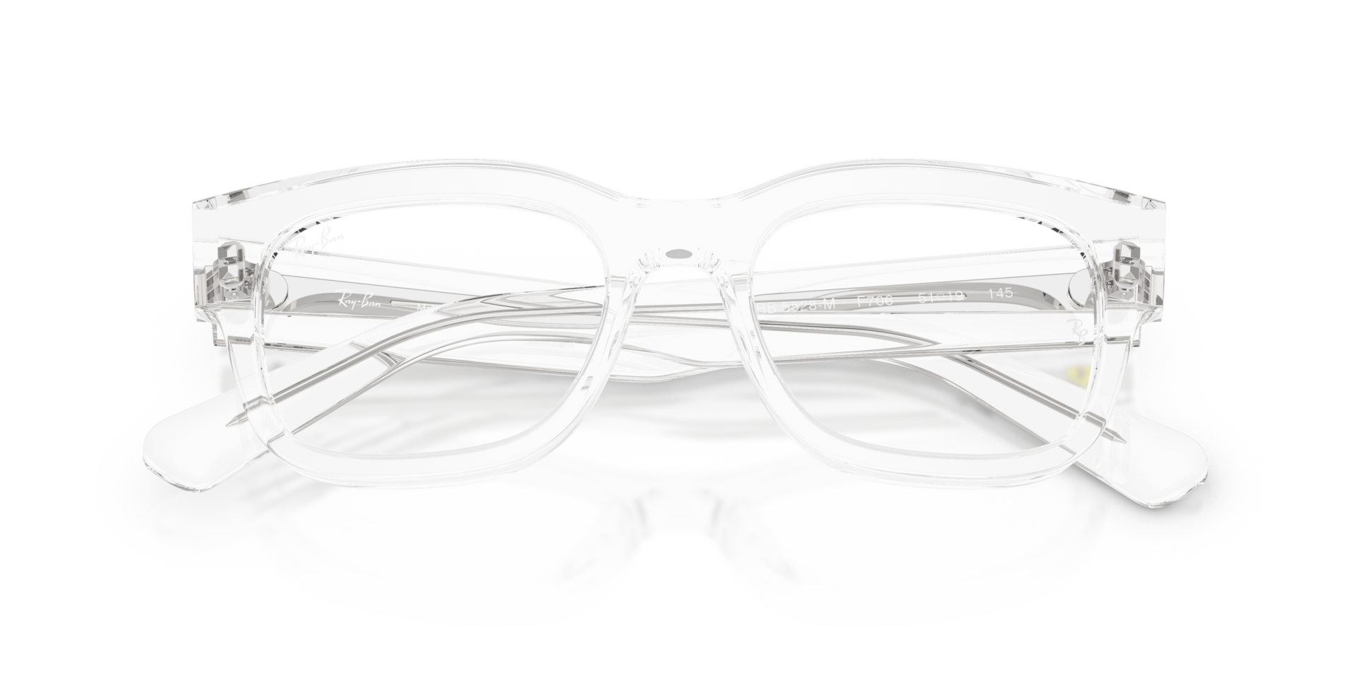 Ray-Ban Rb5528m Optics Scuderia Ferrari Collection Eyeglasses Transparent Frame Clear Lenses Polarized 51-19 290$