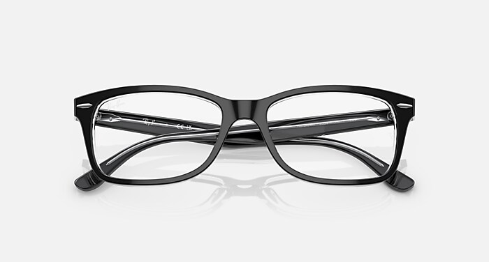 RB5428 OPTICS Eyeglasses with Black On Transparent Frame - RB5428F  